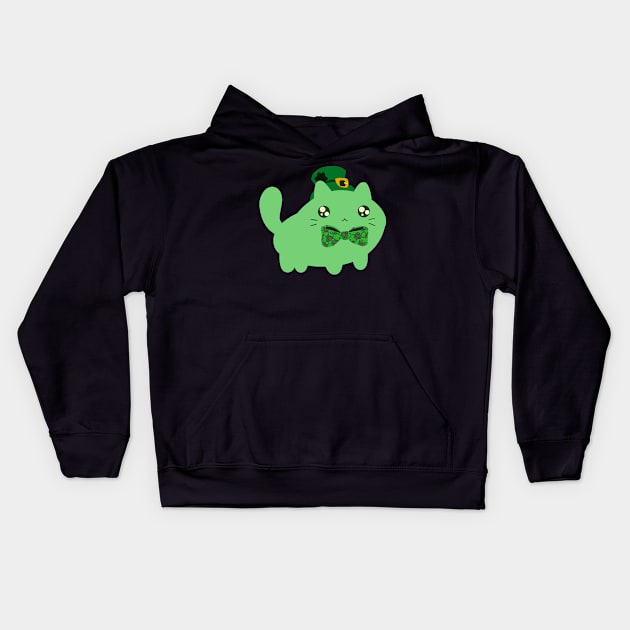 Clover Kitty Kids Hoodie by saradaboru